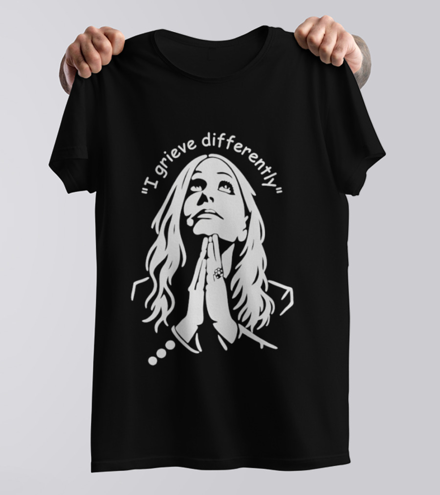 I Grieve Differently Inspirational Woman Praying Hands T-Shirt