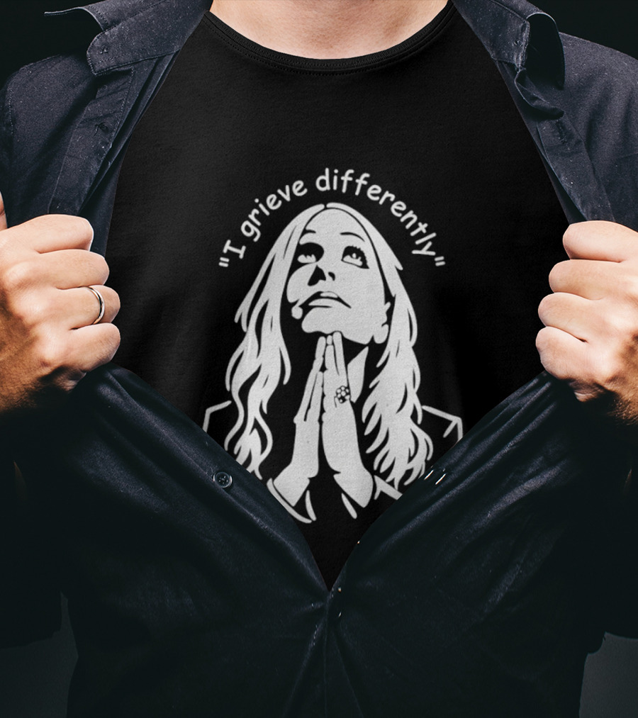 I Grieve Differently Inspirational Woman Praying Hands T-Shirt