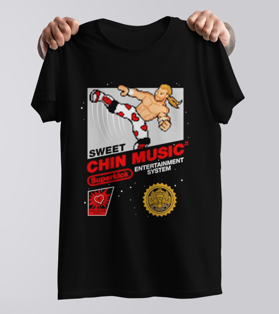 Sweet Chin Music Heartbreak Kid Entertainment System Series T-Shirt