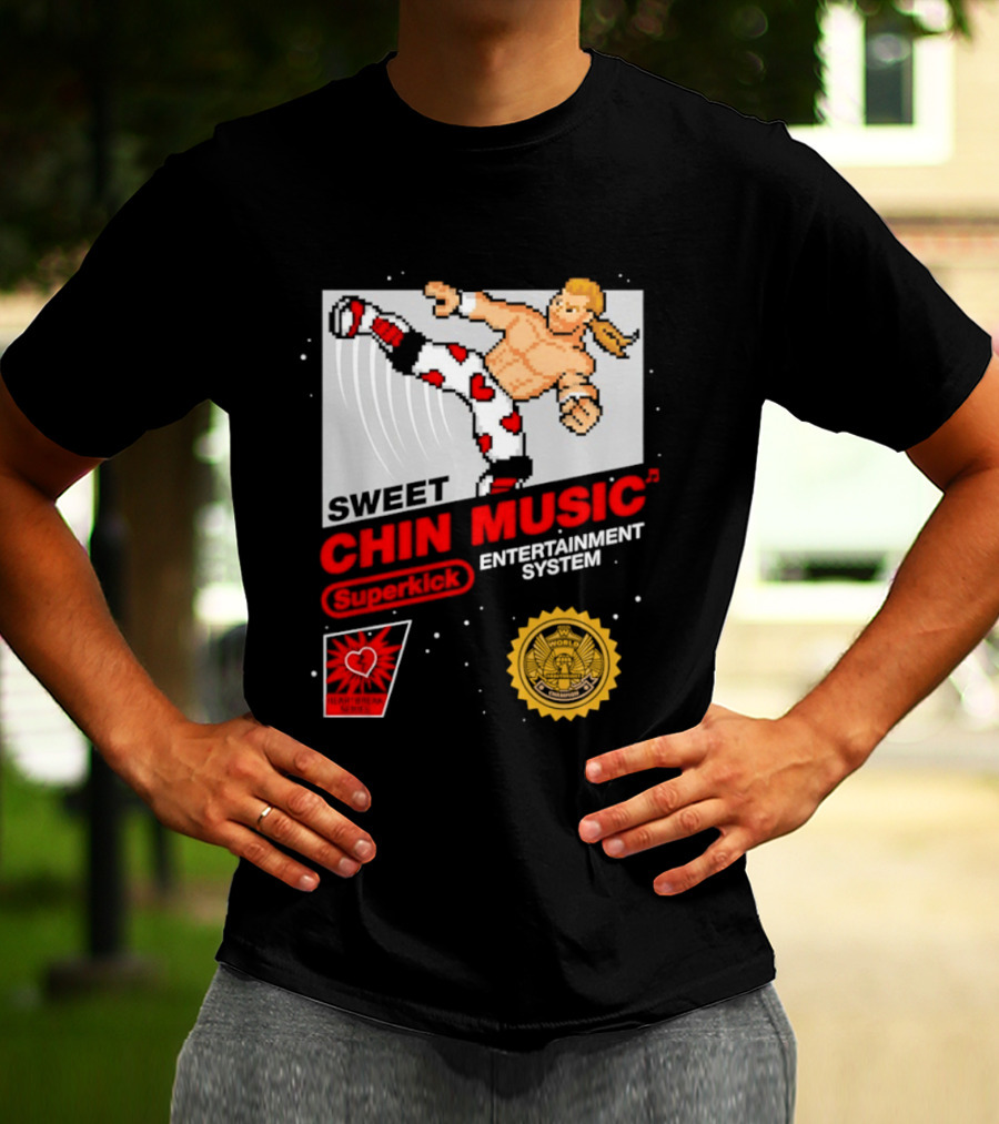 Sweet Chin Music Heartbreak Kid Entertainment System Series T-Shirt