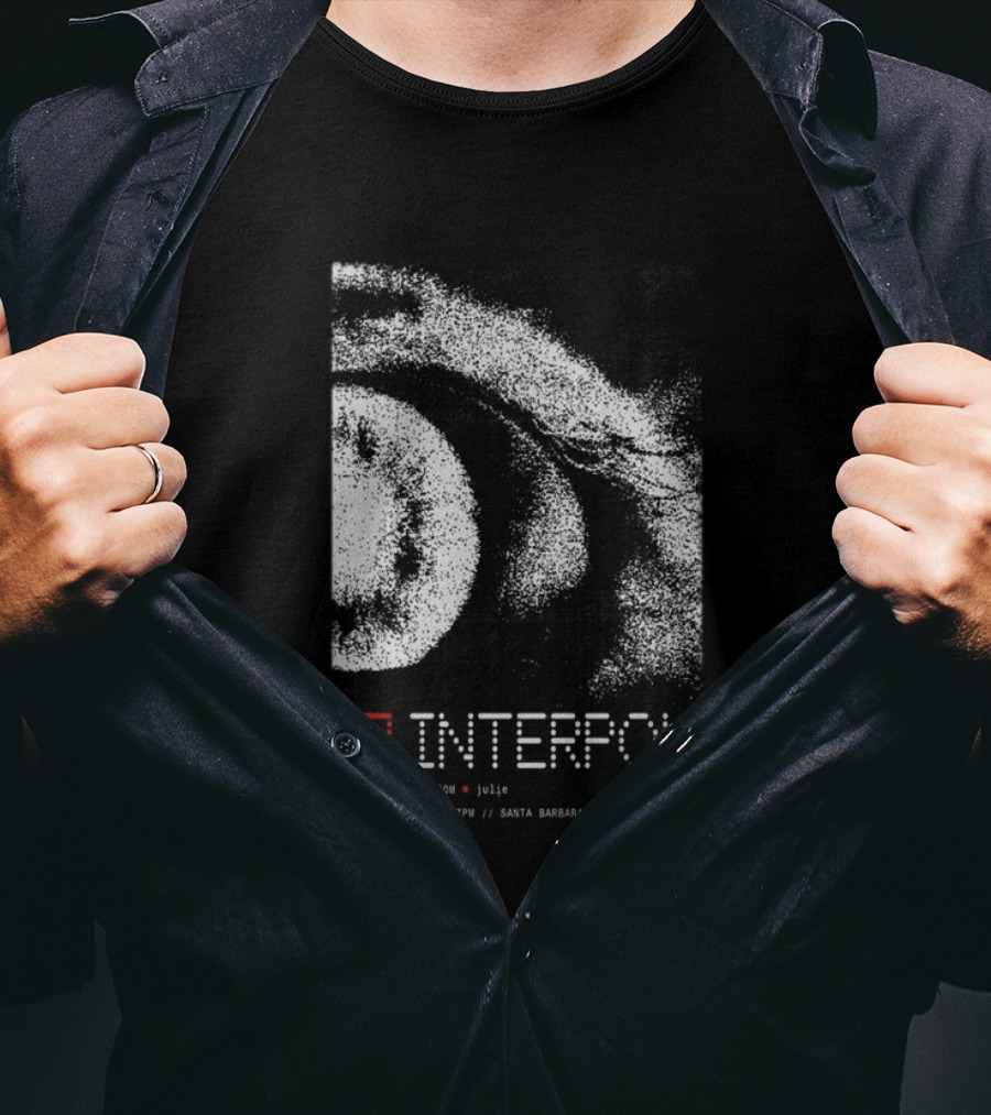 Interpol Santa Barbara Bowl Event August 14 7PM With Julje T-Shirt