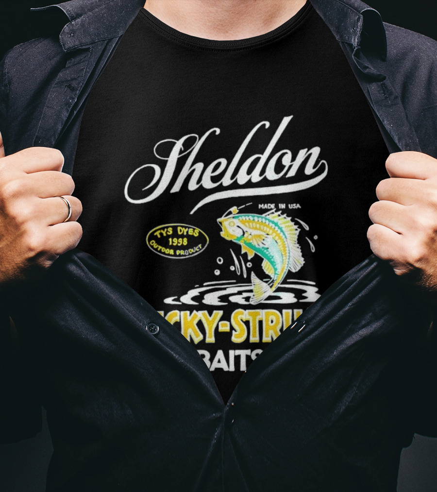 Sheldon Lucky Strike Baits Vintage 1998 Tys Dyes Outdoor Gear T-Shirt