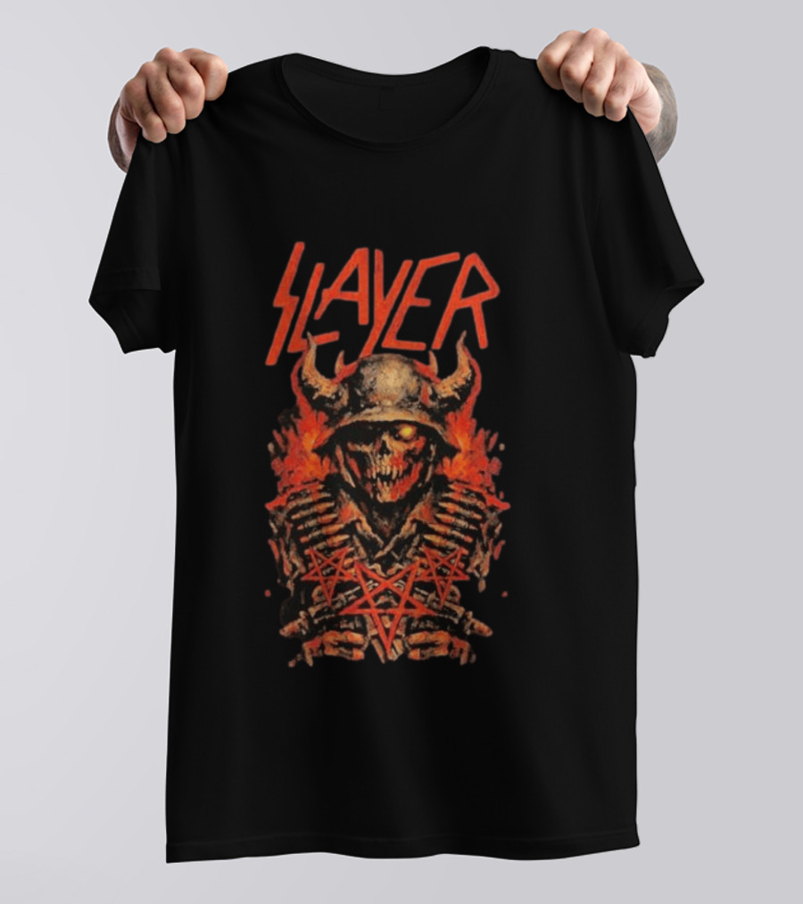 Slayer Rocklahoma Festival 2026 Pryor OK September 6 Skull T-Shirt