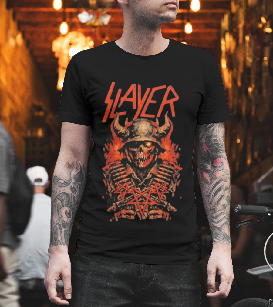 Slayer Rocklahoma Festival 2026 Pryor OK September 6 Skull T-Shirt