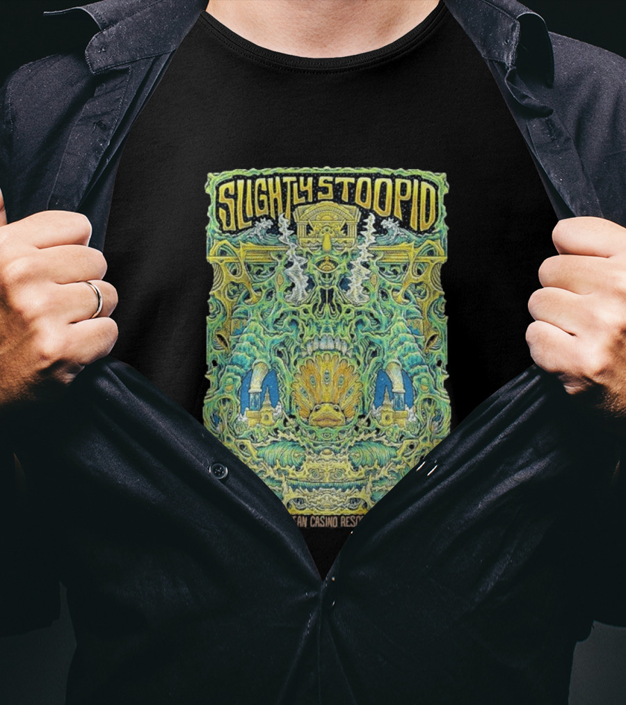 Slightly Stoopid August 14 2026 Ocean Casino Resort Atlantic City NJ Psychedelic Event T-Shirt