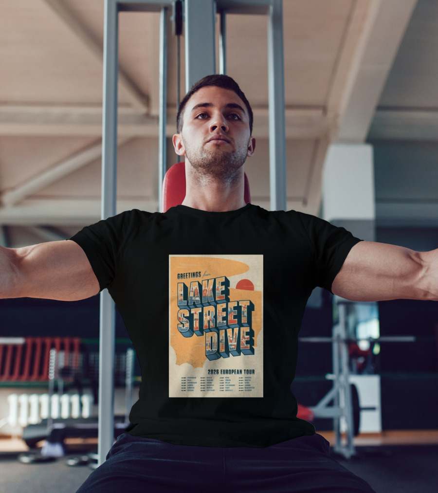 Greetings From Lake Street Dive 2026 European Tour Paris October 16 Le Bataclan T-Shirt