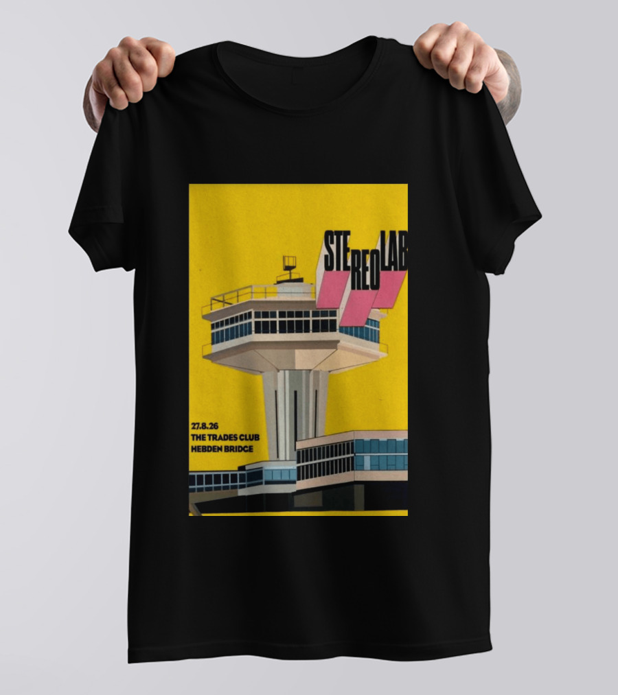 Stereolab 27.8.26 Hebden Bridge The Trades Club T-Shirt