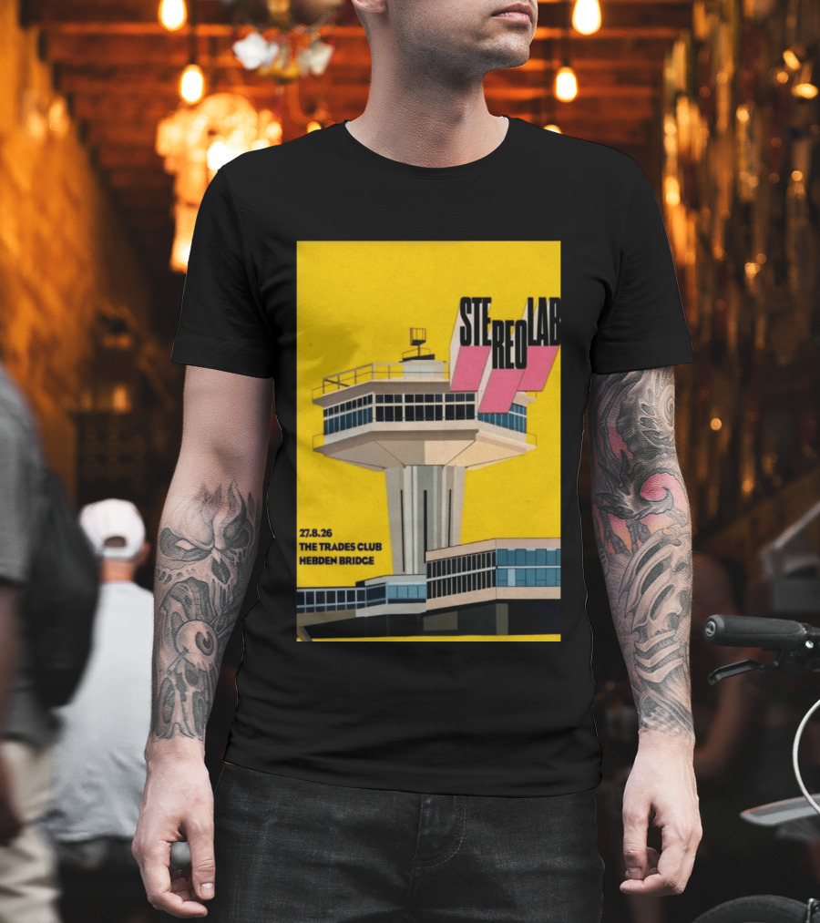 Stereolab 27.8.26 Hebden Bridge The Trades Club T-Shirt