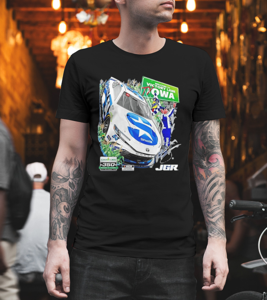 Ty Gibbs Welcome To Victory Lane Iowa Corn 350 NASCAR Cup Series JGR T-Shirt