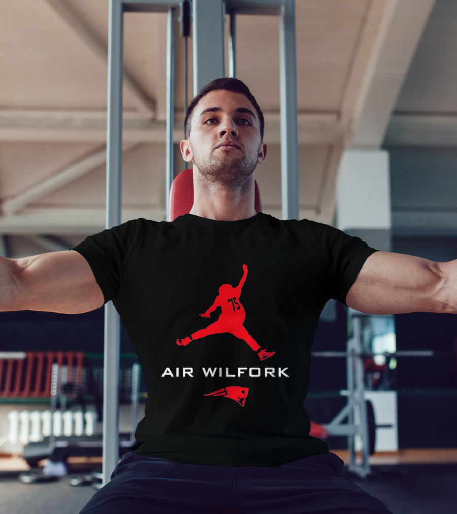 New England Patriots Air Wilfork 75 Jumpman T-Shirt