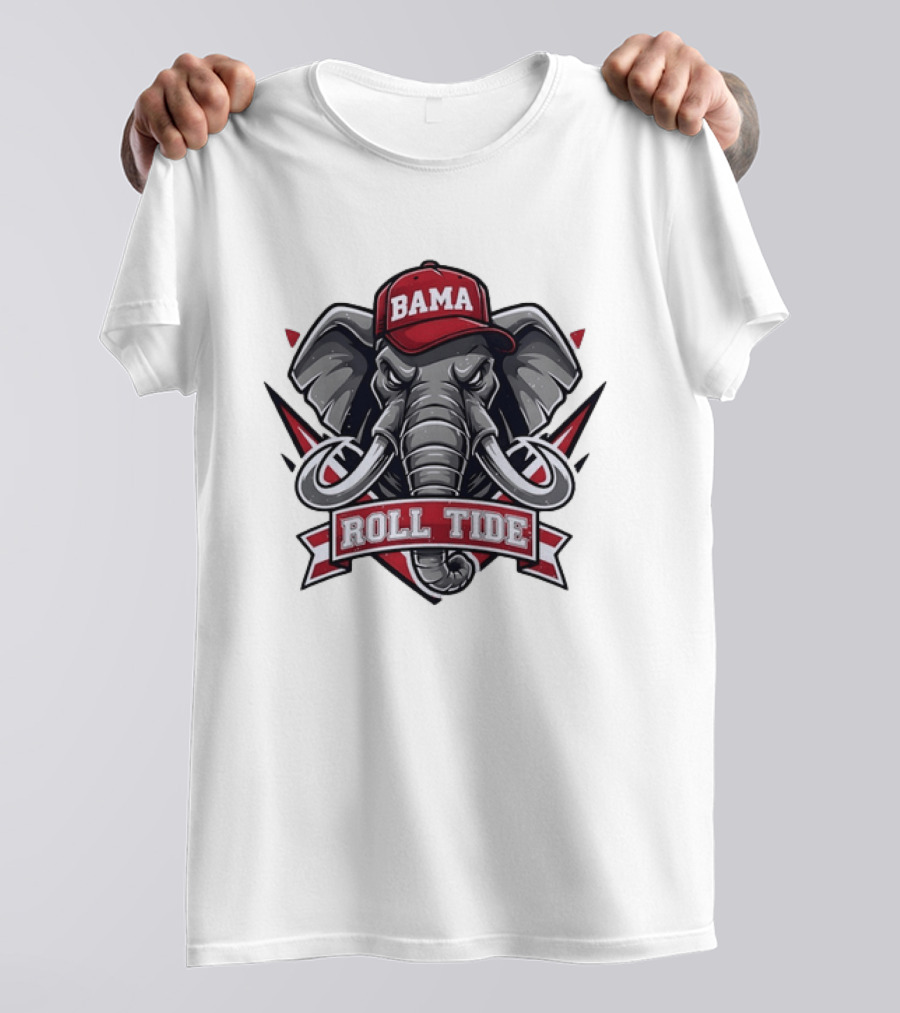 Bama Roll Tide Elephant Alabama Crimson Tide Fan T-Shirt