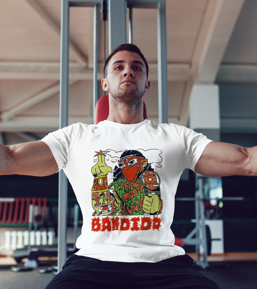 Most Wanted Bandido Lucha Libre Wrestler Suplex Champion T-Shirt