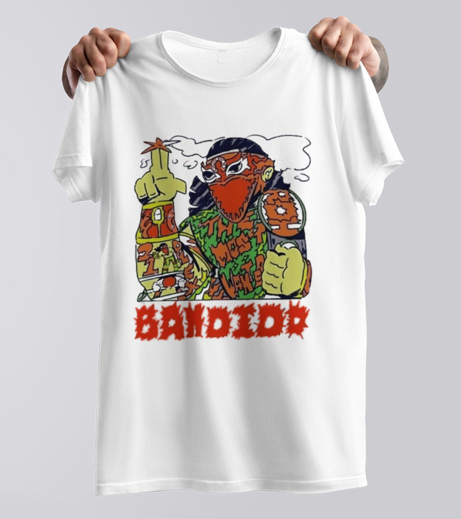 Most Wanted Bandido Lucha Libre Wrestler Suplex Champion T-Shirt