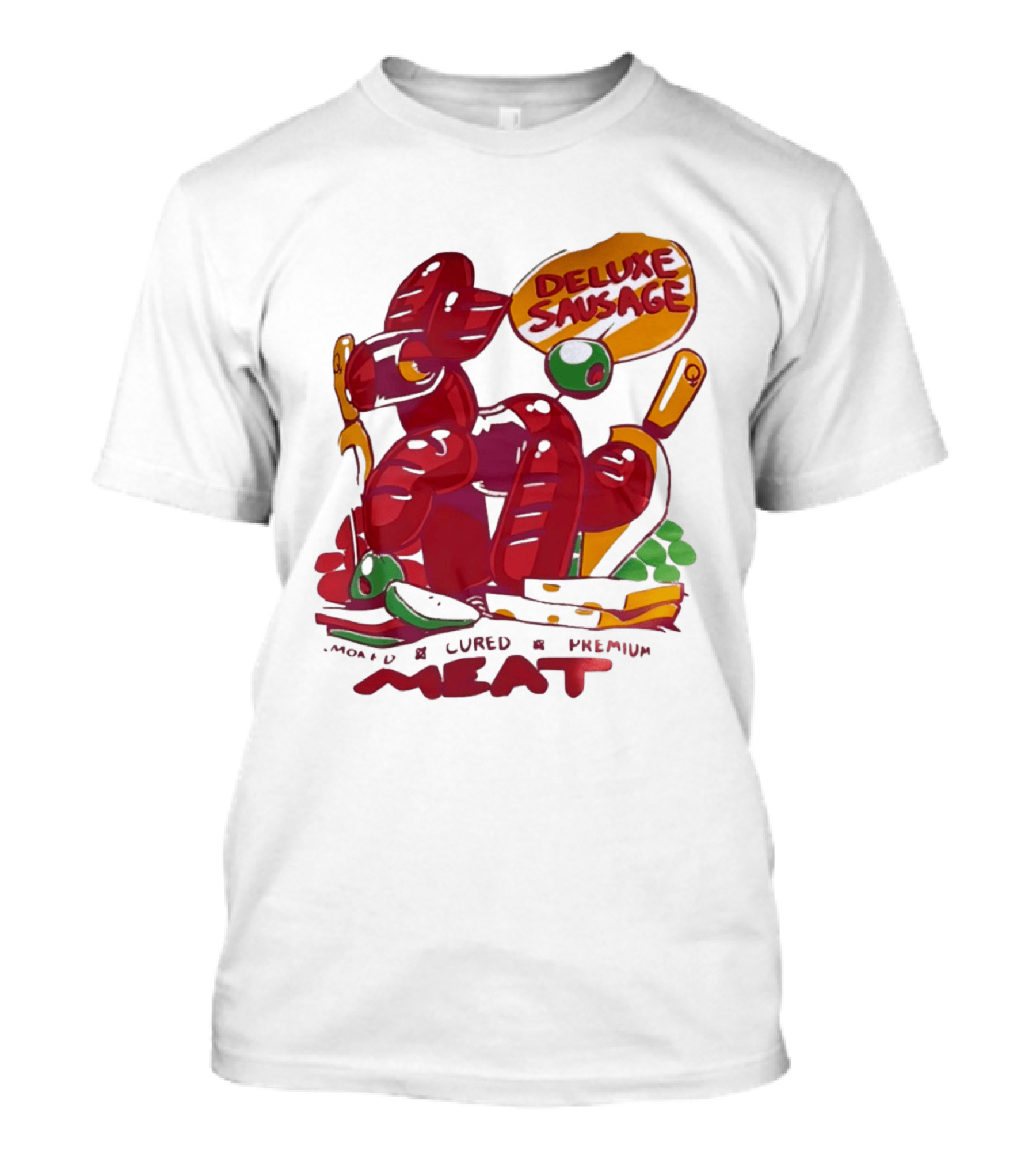 Deluxe Sausage Cured Premium Meat T-Shirt