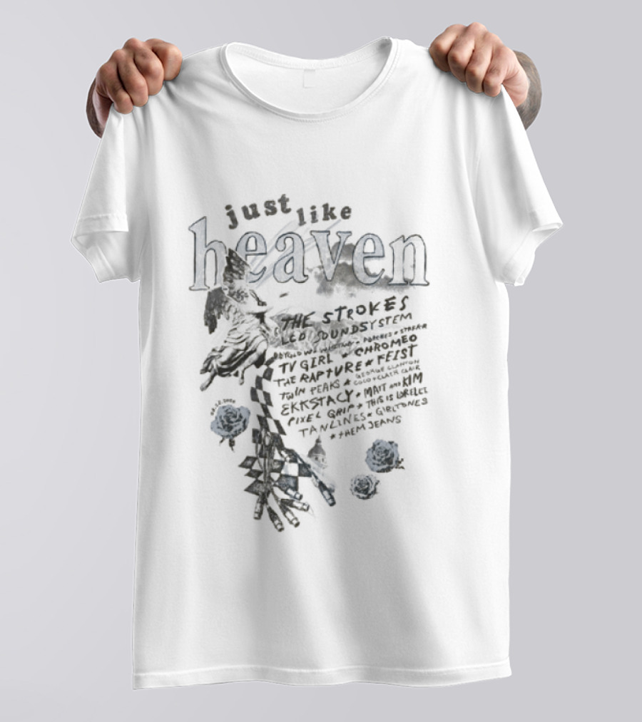 Just Like Heaven Festival Roses 2026 Lineup And Floral T-Shirt