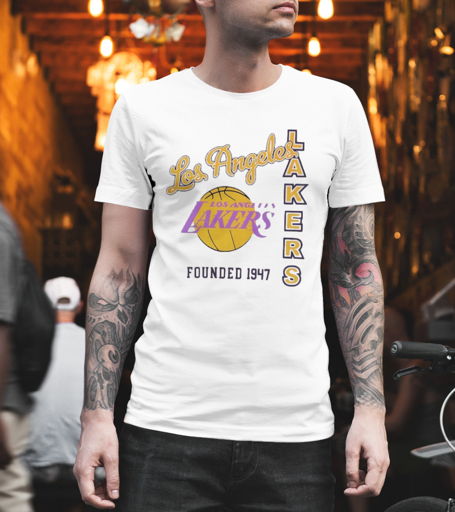 Los Angeles Lakers Founded 1947 NBA Basketball Team T-Shirt