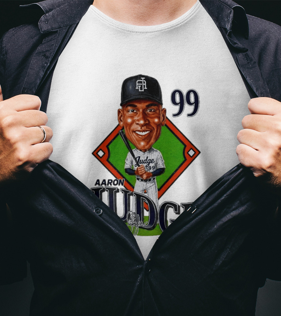 Aaron Judge New York Yankees Player 99 Caricature T-Shirt