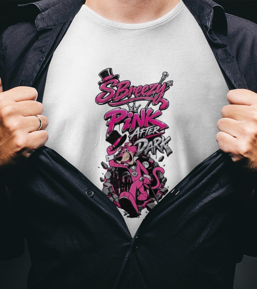 SBreezy Pink After Dark Cartoon T-Shirt