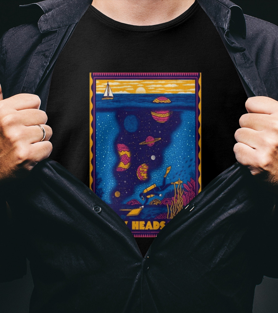 Dirty Heads August 15 2026 Tour Concord CA With Underwater Cosmic Scene T-Shirt