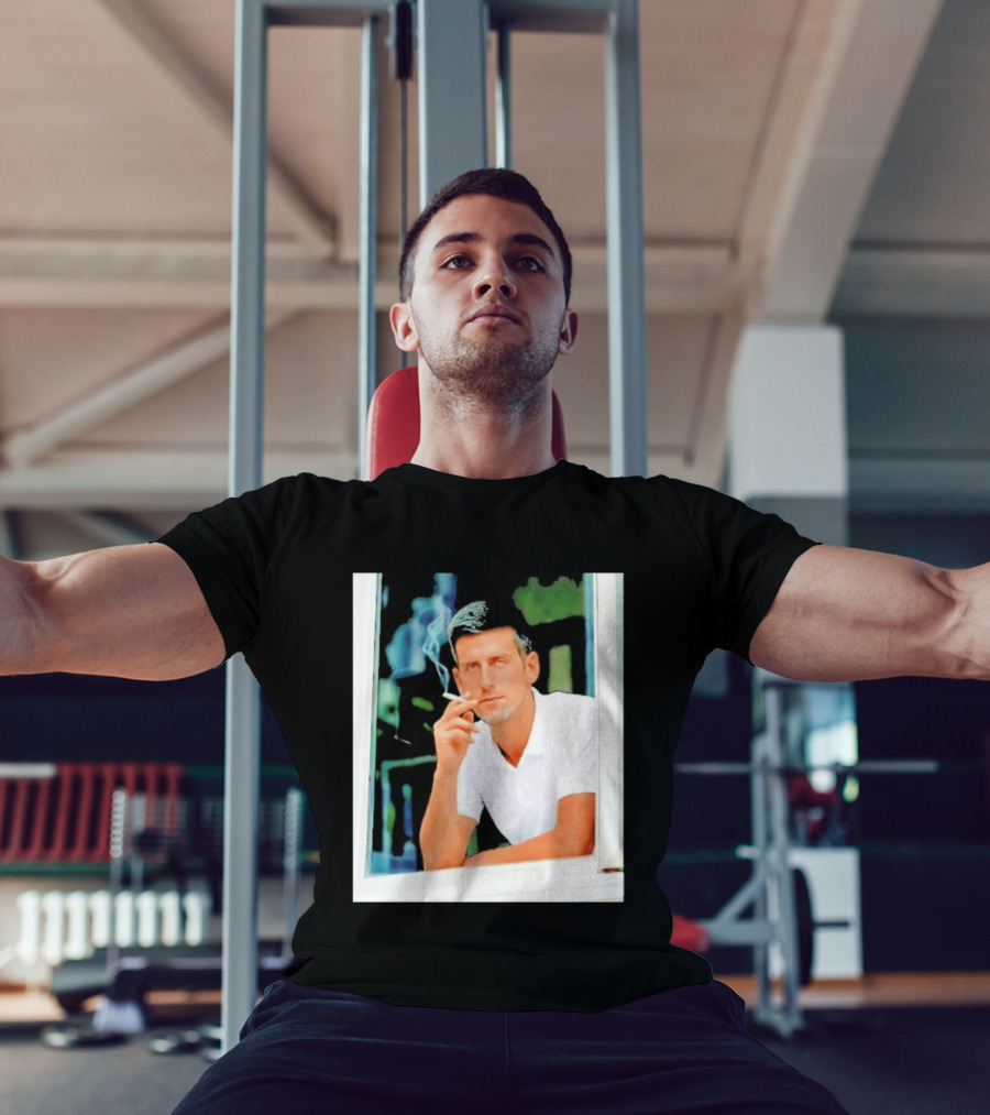 Novak Djokovic Smoking Tennis ATP Champion T-Shirt