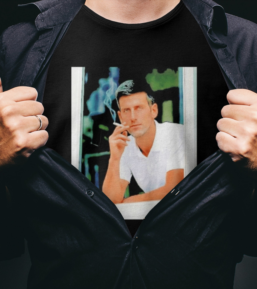 Novak Djokovic Smoking Tennis ATP Champion T-Shirt
