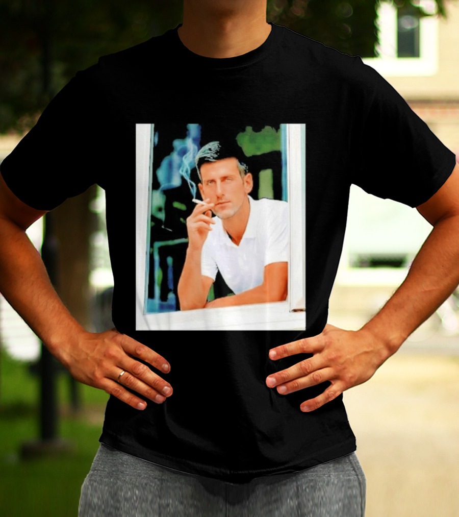 Novak Djokovic Smoking Tennis ATP Champion T-Shirt