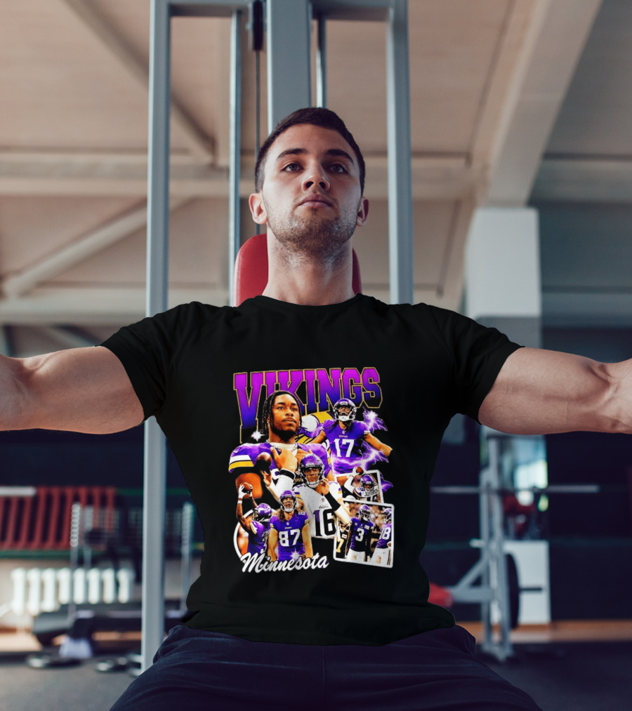 Fanatics Minnesota Vikings Notorious Justin Jefferson 87 83 16 17 Football T-Shirt