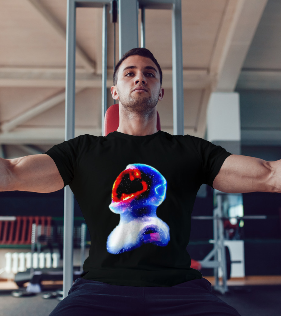 Galaxy Astronaut With American Flag Space Cosmic Adventure T-Shirt