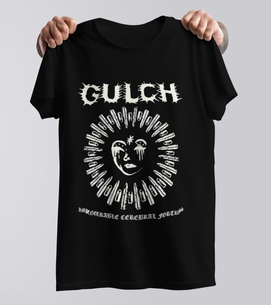 Gulch Impenetrable Cerebral Fortress Knife Face Symbol Hardcore T-Shirt