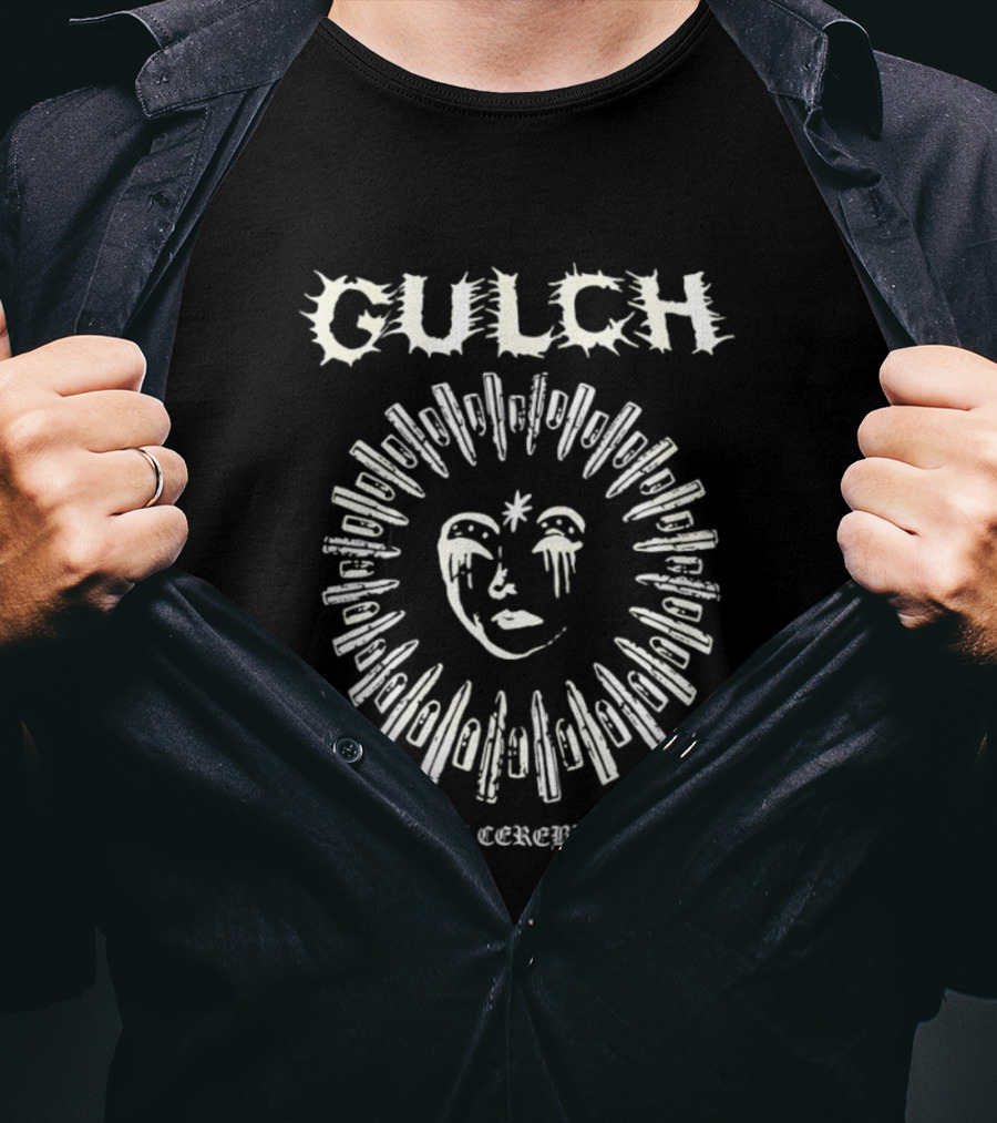 Gulch Impenetrable Cerebral Fortress Knife Face Symbol Hardcore T-Shirt