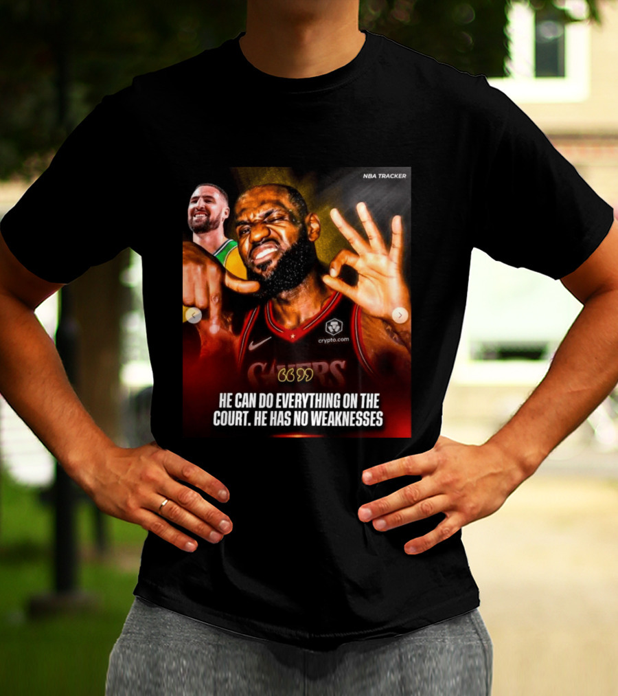 He Can Do Everything On The Court He Has No Weaknesses Crypto Lakers NBA Tracker T-Shirt