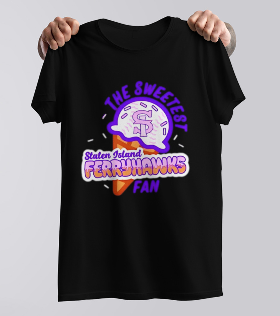 Staten Island Ferryhawks The Sweetest Fan Ice Cream Cone T-Shirt