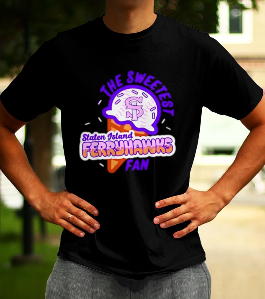 Staten Island Ferryhawks The Sweetest Fan Ice Cream Cone T-Shirt