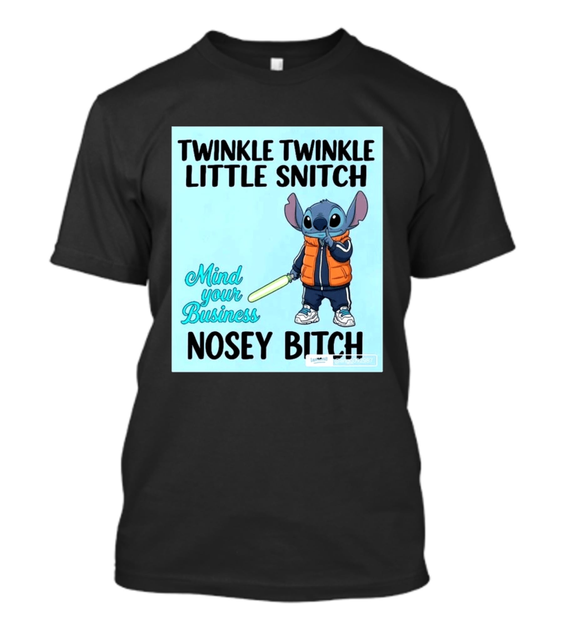 Twinkle Twinkle Little Snitch Mind Your Business Nosey Bitch Stitch T-Shirt