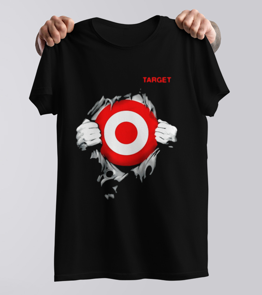 Target Ripped Chest Bullseye T-Shirt