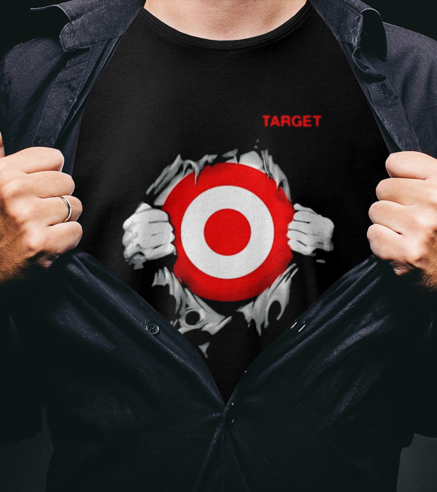 Target Ripped Chest Bullseye T-Shirt
