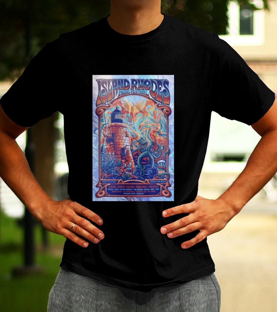 Island Rhodes Music Festival 2026 Centreville Bank Stadium Sublime Slightly Stoopid Rebelution The Roots August 15 16 Limited T-Shirt