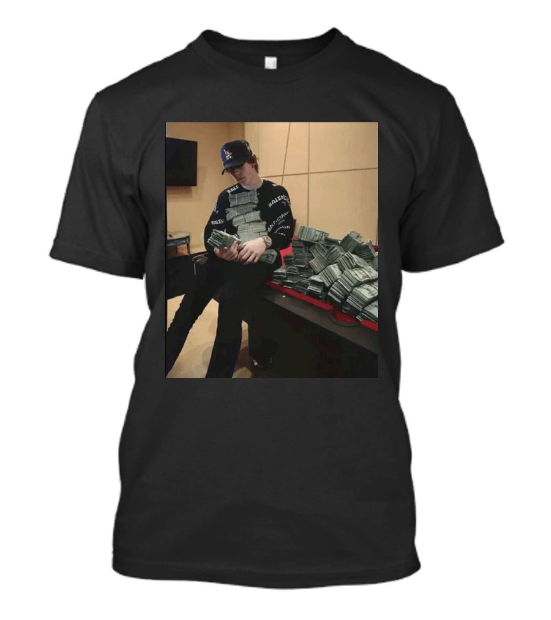 Balenciaga Black Stacks Of Cash T-Shirt