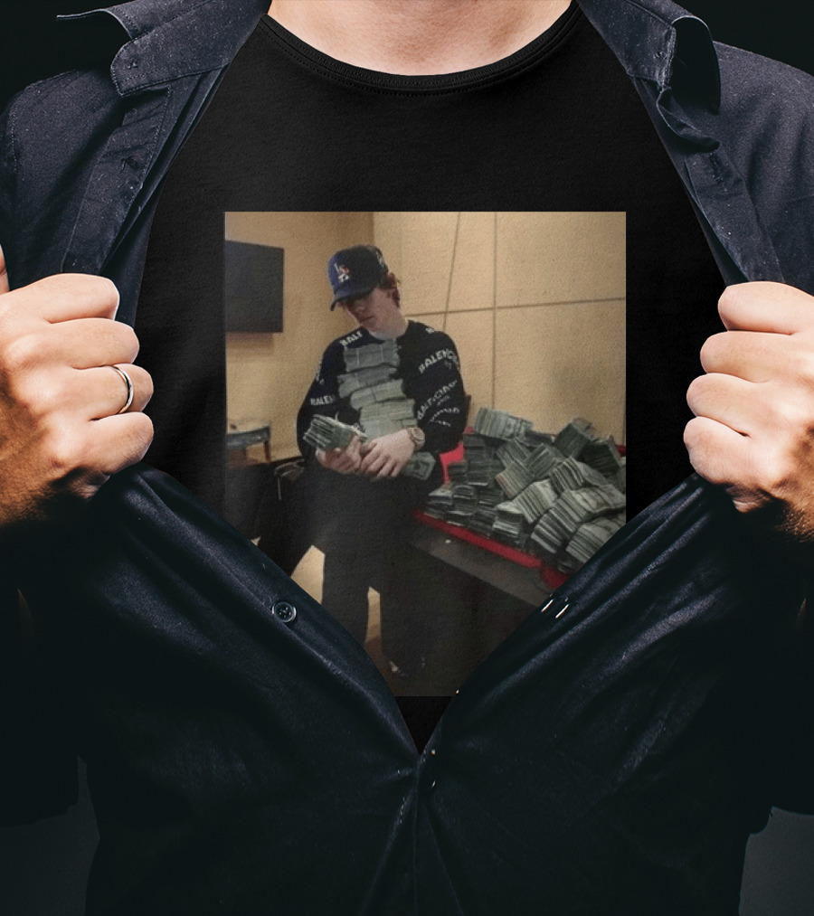 Balenciaga Black Stacks Of Cash T-Shirt