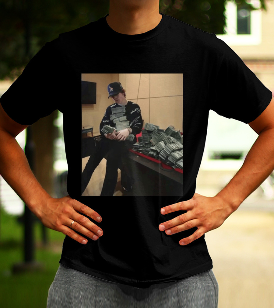 Balenciaga Black Stacks Of Cash T-Shirt