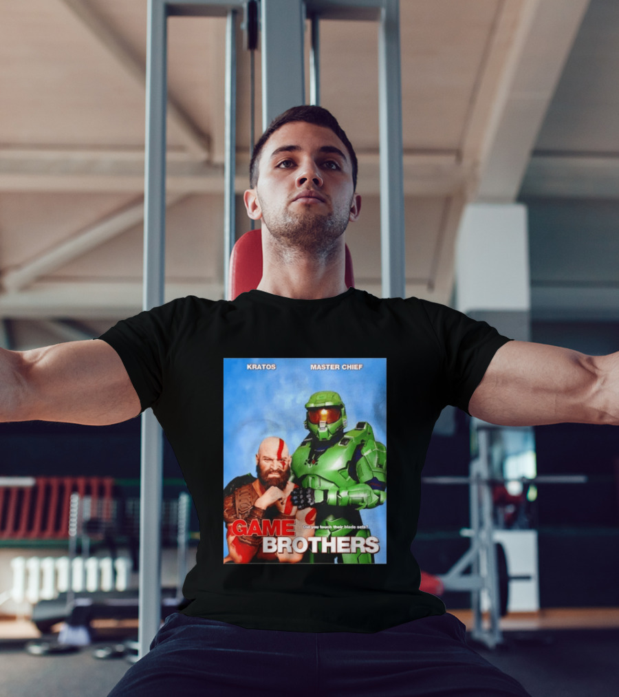 Kratos Master Chief Game Brothers Did You Touch Their Blade Sets T-Shirt