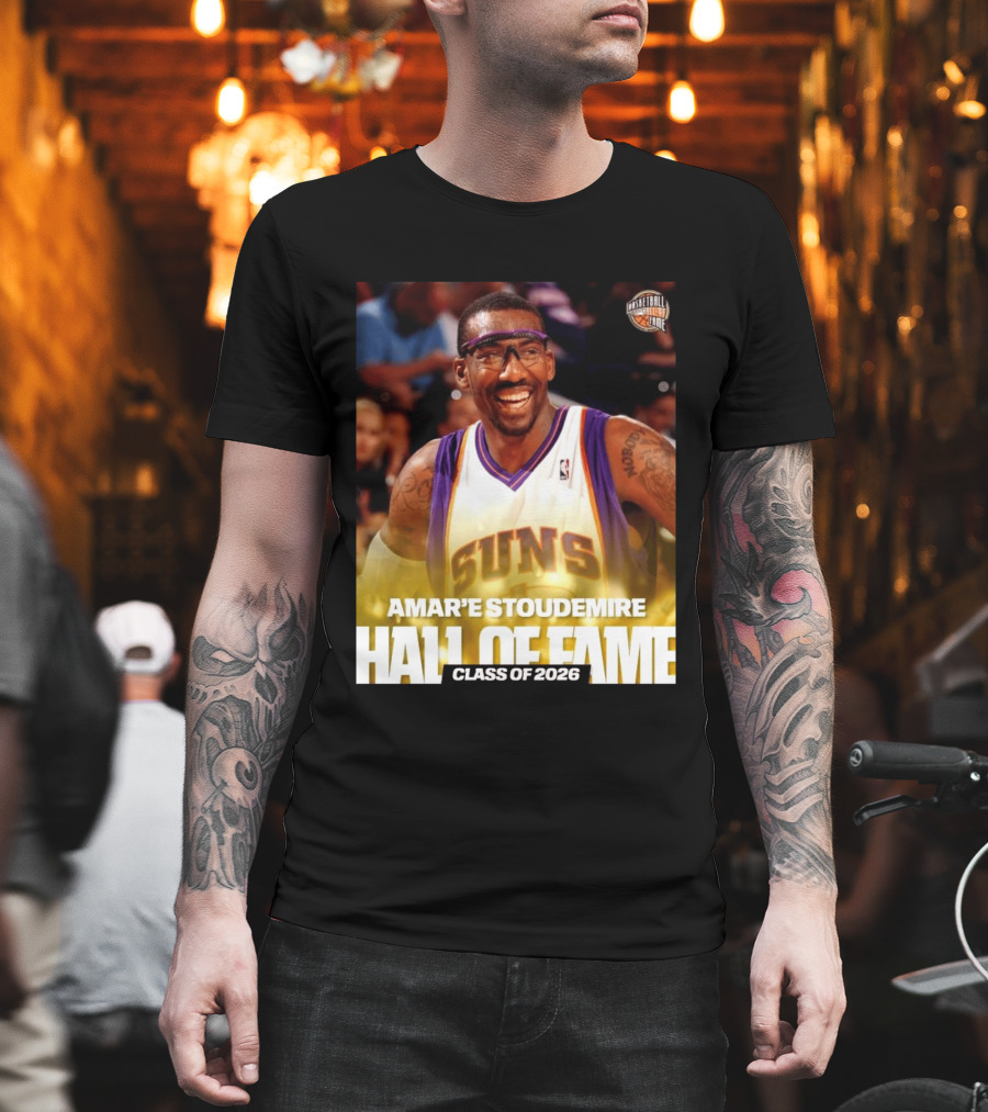 Amar'e Stoudemire Basketball Hall Of Fame Class Of 2026 Suns T-Shirt