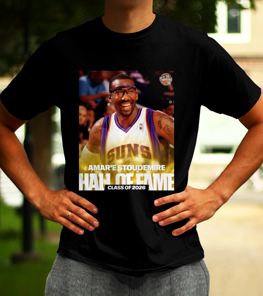 Amar'e Stoudemire Basketball Hall Of Fame Class Of 2026 Suns T-Shirt