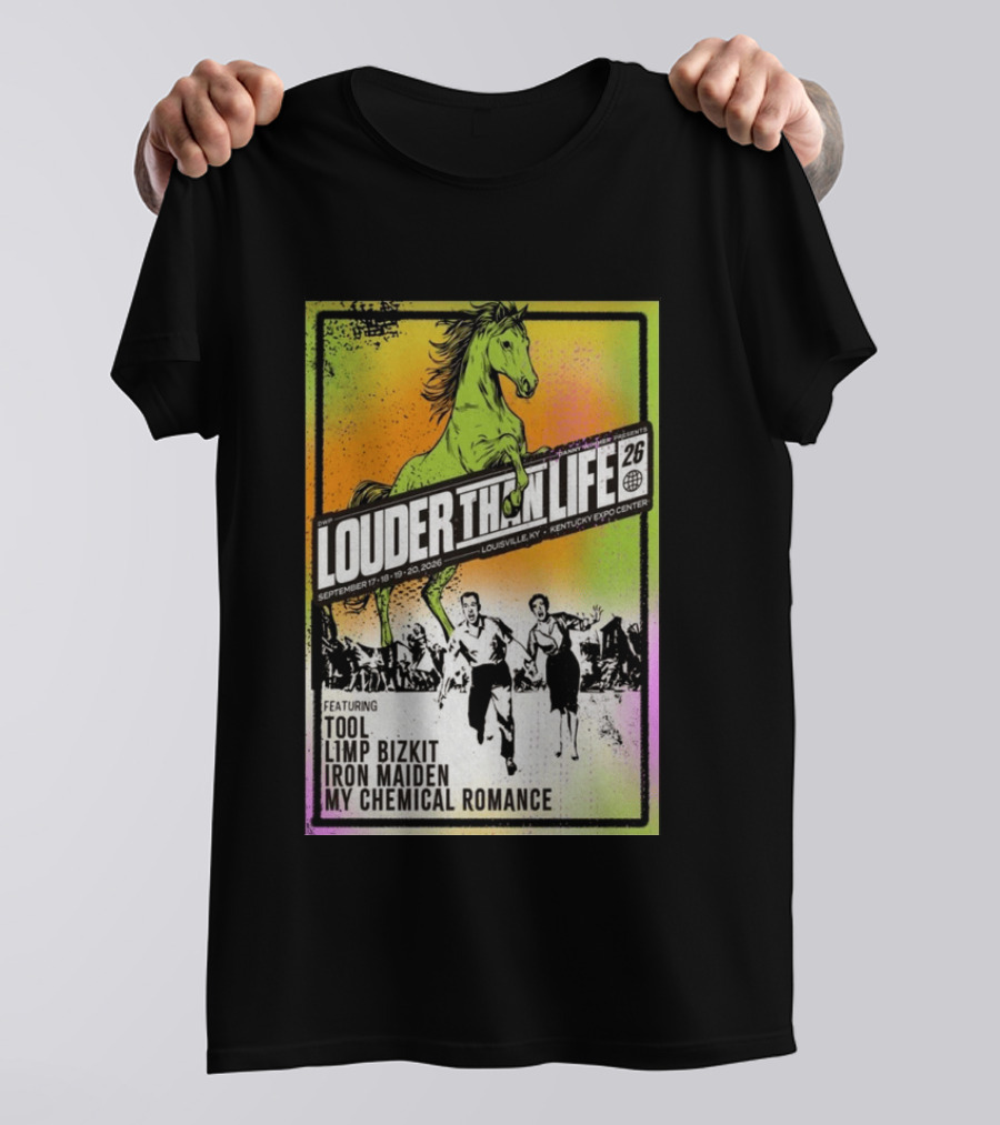 Louder Than Life 2026 Louisville KY Featuring Tool Limp Bizkit Iron Maiden My Chemical Romance T-Shirt