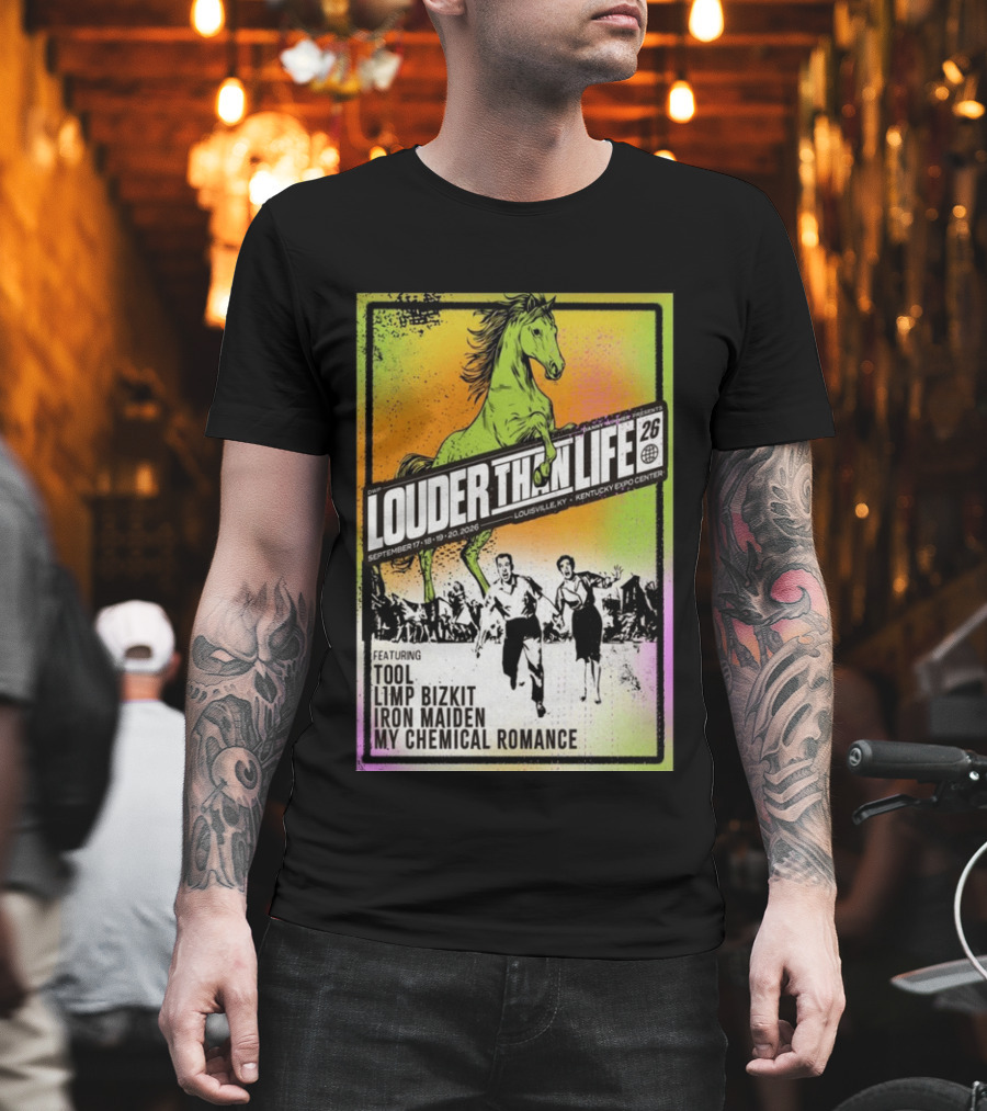 Louder Than Life 2026 Louisville KY Featuring Tool Limp Bizkit Iron Maiden My Chemical Romance T-Shirt