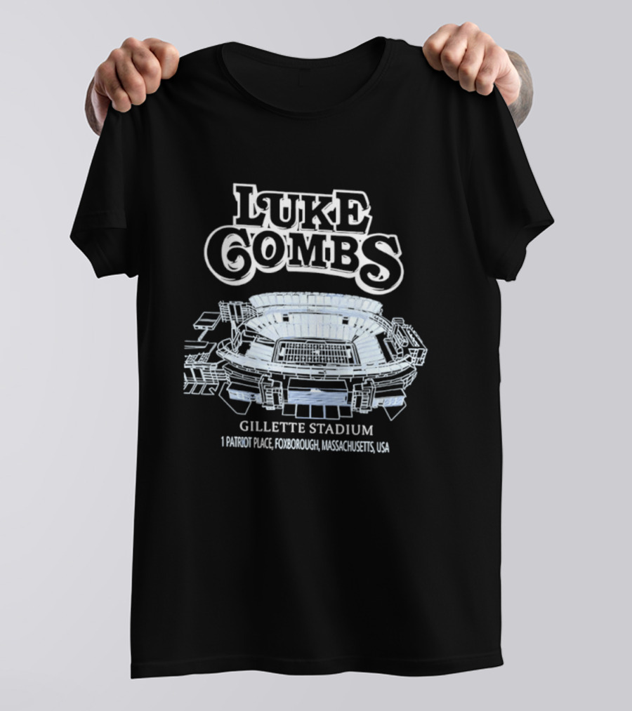 Luke Combs Gillette Stadium 1 Patriot Place Foxborough Massachusetts USA T-Shirt