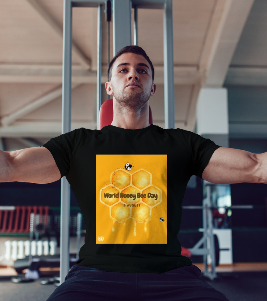 World Honey Bee Day 15 August Honeycomb T-Shirt