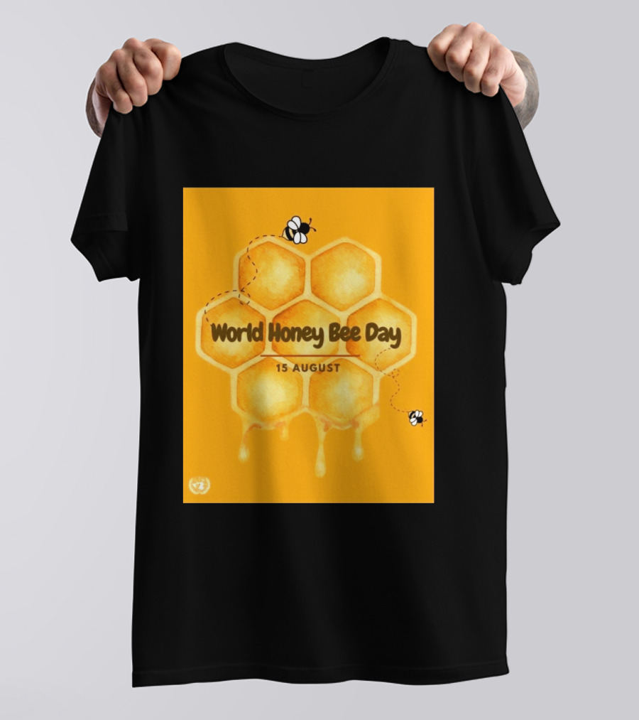World Honey Bee Day 15 August Honeycomb T-Shirt