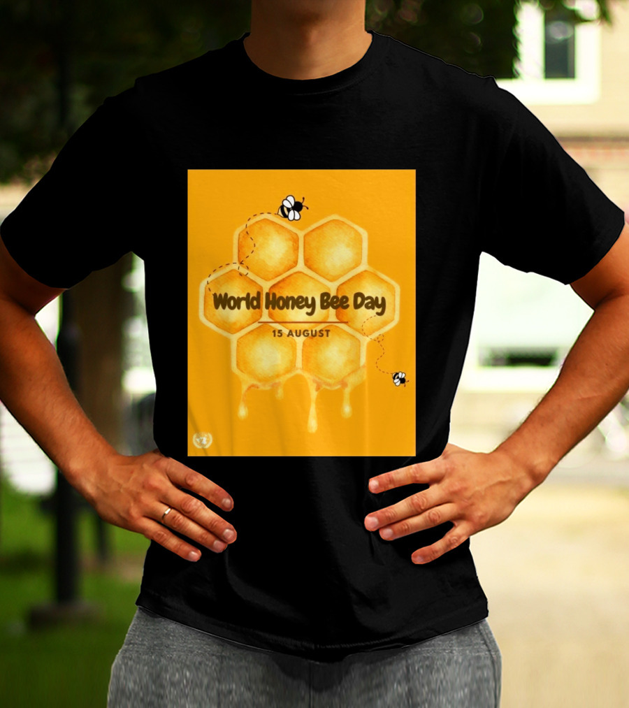 World Honey Bee Day 15 August Honeycomb T-Shirt
