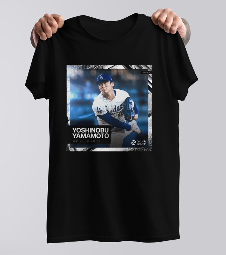 Yoshinobu Yamamoto Los Angeles Dodgers Security Benefit 2026 T-Shirt